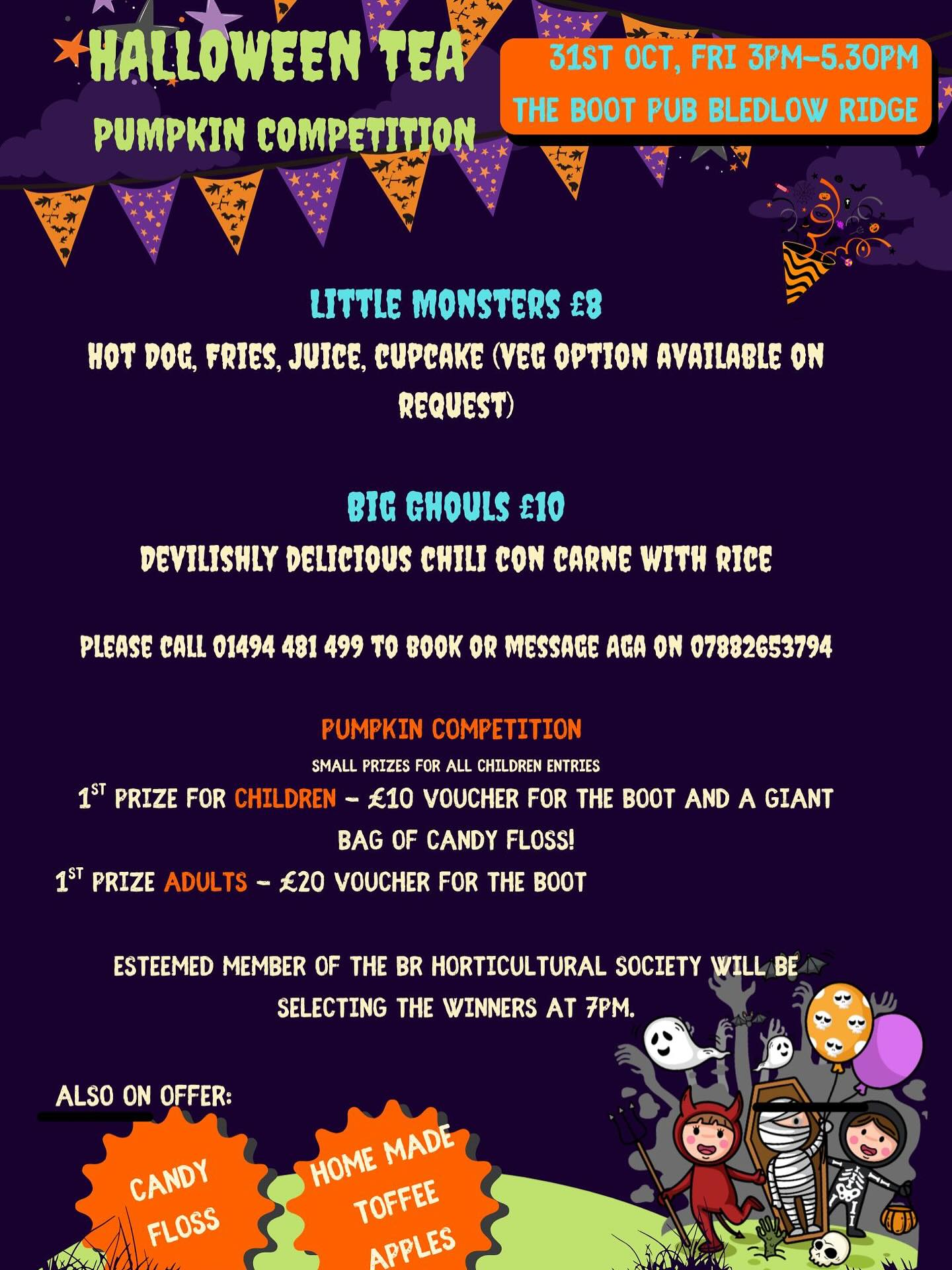Halloween Tea Pumpkin Competition