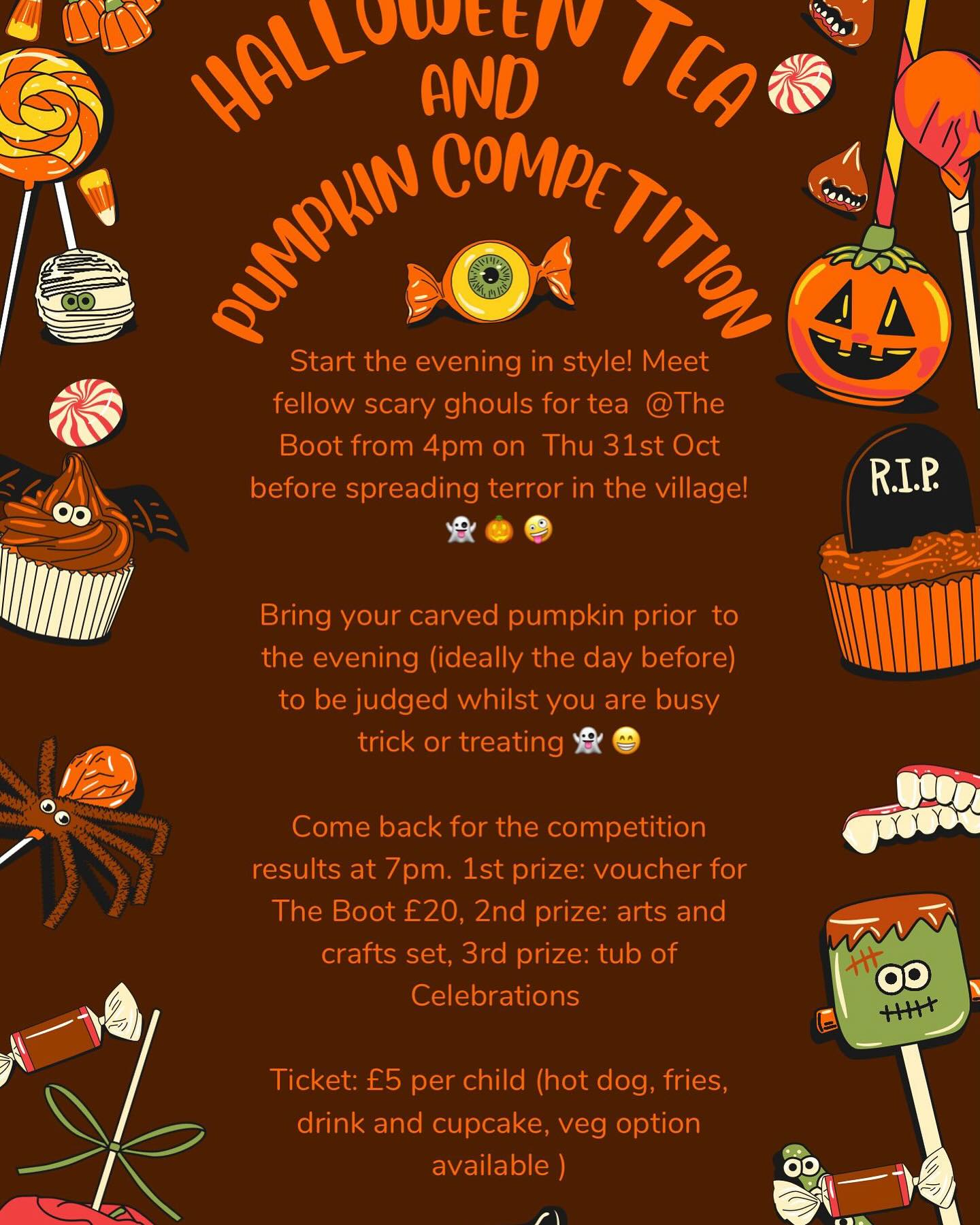Halloween Tea & Pumpkin Competition