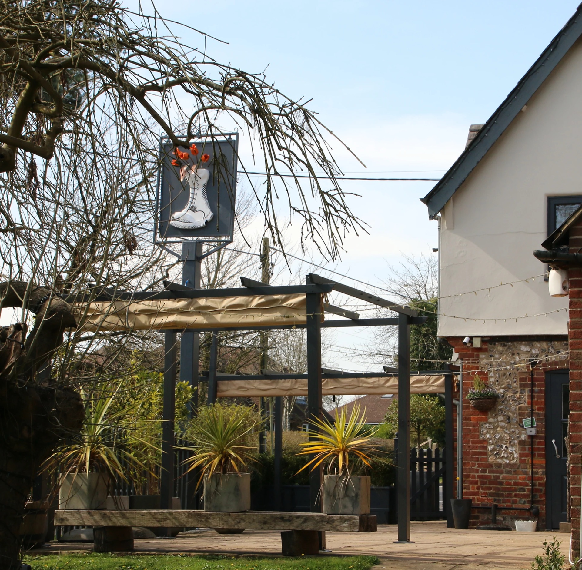 The Boot pub from the road